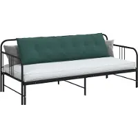 vidaXL Rugkussen Donkergroen 180 x 50 cm Corduroy stof