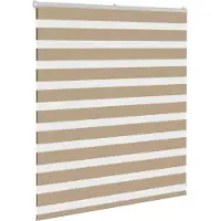 vidaXL Zebra Blind 120x100 cm stofbreedte 115,9 cm polyester zandbruin