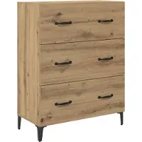 vidaXL Highboard Artisan Eiken 69,5 x 34 x 180 cm Bewerkt hout
