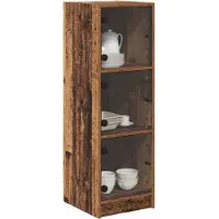 vidaXL Highboard Oud Hout 35 x 37 x 109 cm Bewerkt hout