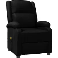 vidaXL Massagestoel kunstleer zwart
