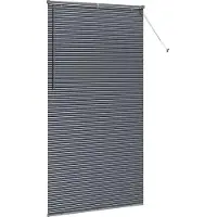 vidaXL Venetiaanse jaloezie Donkergrijs 220 x 110 cm 25 mm Aluminium