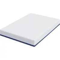 vidaXL Matras Wit en Blauw 140 x 200 cm Jacquard stof
