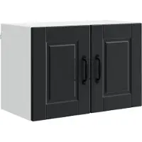 vidaXL Wandkast PORTO Zwart 60 x 31 x 40 cm Bewerkt hout