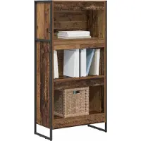 vidaXL Boekenkast 60 x 30 x 121 cm Bewerkt hout Oud Hout