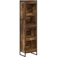 vidaXL Boekenkast 40 x 30 x 155 cm Bewerkt hout Rook Eik