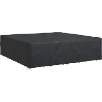 vidaXL Meubelbescherming Effen Zwart 260 x 260 x 90 cm 420D