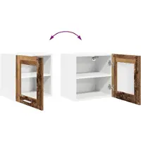 vidaXL Hangkast Oudhout 40 x 31 x 40 cm Bewerkt hout