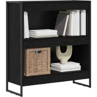 vidaXL Boekenkast 80 x 30 x 86,5 cm Bewerkt hout Zwart Eiken