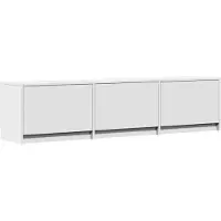 vidaXL TV Kast Wit Bewerkt hout