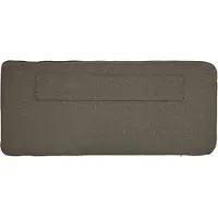 vidaXL Gestoffeerd hoofdbord Bruin en Taupe 140 cm Massief grenenhout