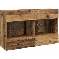 vidaXL TV Wandkast 98,5 x 30 x 60,5 cm Oud Hout Bewerkt hout