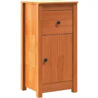 vidaXL Dressoir Wasbruin 39 x 34,5 x 80 cm Massief grenenhout
