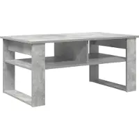 vidaXL Salontafel Beton Grijs 96 x 54 x 44 cm Bewerkt hout