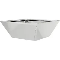 vidaXL Plantenbak zilver 40 x 40 x 15 cm Gegalvaniseerd staal