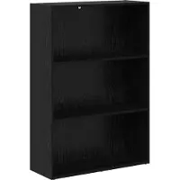 vidaXL Boekenplank 80 x 30 x 114 cm Bewerkt hout Zwart Eiken