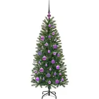 vidaXL Kunstkerstboom met 150 LED met standaard Groen 120 cm PE en PVC