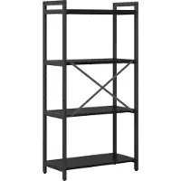 vidaXL Boekenplank 60 x 30 x 120 cm Bewerkt hout Zwart Eiken