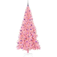 vidaXL Kerstboom Roze 210 cm PVC