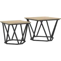 vidaXL Bijzettafelset 2 st Sonoma Eik 50 x 50 x 40 cm