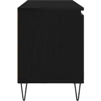 vidaXL TV Kast 104 x 35 x 50 cm Zwart Eiken Bewerkt hout