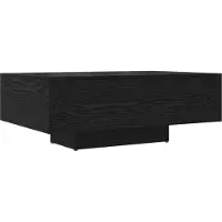 vidaXL Salontafel Zwart Eiken 85 x 55 x 31 cm