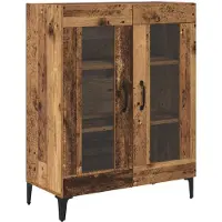 vidaXL Highboard Oud Hout 69,5 x 34 x 180 cm Bewerkt hout