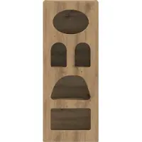 vidaXL Dressoir ELST Artisan Eiken 40 x 35 x 100,5 cm Bewerkt hout