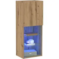 vidaXL Tv-meubelset 40,5 x 30 x 102 cm Artisan Eiken Bewerkt hout