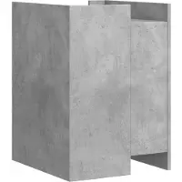 vidaXL Nachtkastje 45x50x65 cm bewerkt hout betongrijs
