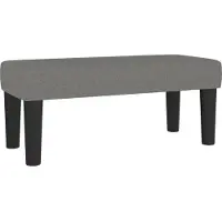 vidaXL Bankje 70x30x30 cm stof donkergrijs