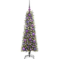 vidaXL Kunstkerstboom met 150 LED Groen 120 cm PVC en Plastic en Staal