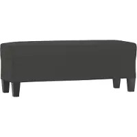 vidaXL Bankje 100x35x41 cm microvezelstof donkergrijs