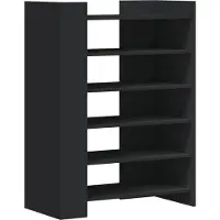 vidaXL Schoenenkast 74,5x37,5x100 cm bewerkt hout zwart