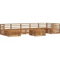 vidaXL Buiten bank set 8 st Naturel