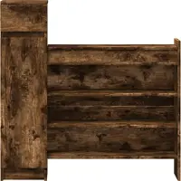 vidaXL Schoenenkast 100,5x28x100 cm bewerkt hout gerookt eikenkleurig