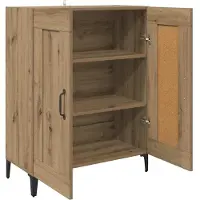 vidaXL Dressoir Artisan-Eikenhout, 69,5 x 34 x 90 cm, houtvezel