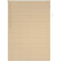 vidaXL Venetiaanse jaloezie Lichtbruin met Patroon 213 x 160 cm 25 mm