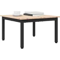 vidaXL - Salontafel - Naturel - 60 - x - 60 - x - 36 - cm - Massief - grenenhout