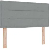 vidaXL Ottoman bed met matras Lichtgrijs 100 x 200 cm Stof