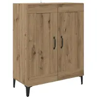 vidaXL Dressoir Artisan Eiken 69,5 x 34 x 90 cm Bewerkt hout