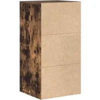 vidaXL Dressoir met lade Rook Eiken 38 x 34 x 75 cm