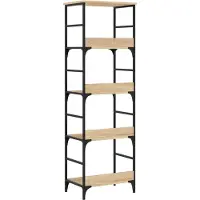 vidaXL Boekenrek 50x33x153 cm bewerkt hout sonoma eikenkleurig