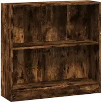 vidaXL Boekenkast 80x24x76 cm bewerkt hout gerookt eikenkleurig
