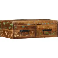 vidaXL Tv-meubel wandmontage 60x30x19 cm massief gerecycled hout