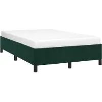 vidaXL Bedframe zonder matras 120x190 cm fluweel donkergroen