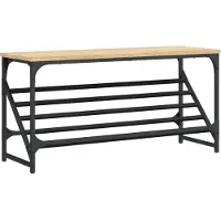 vidaXL Schoenenrek 90x30x45 cm bewerkt hout sonoma eikenkleurig