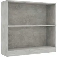 vidaXL Boekenkast 80x24x75 cm bewerkt hout betongrijs