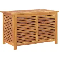 vidaXL Tuinbox met jaloezieën 90x50x56 cm massief acaciahout