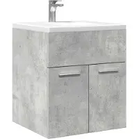 vidaXL Wastafelkast 41x38,5x46 cm bewerkt hout betongrijs